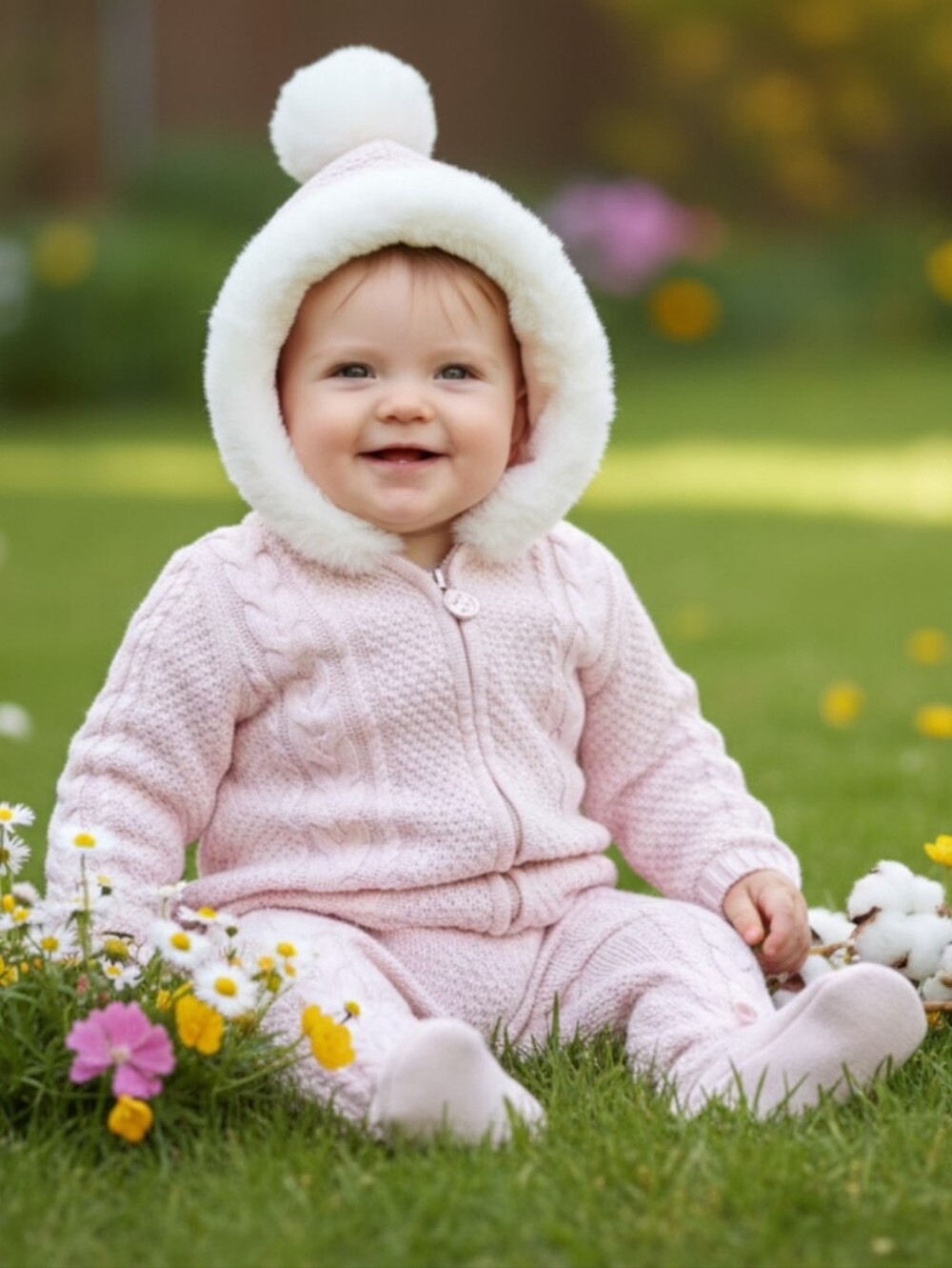 Max Studio  baby knit one peirce Baby Romper sweater bodysuit size 6-9 months
